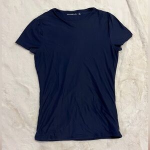 Abercrombie & Fitch Dark Blue Short Sleeve Tee
